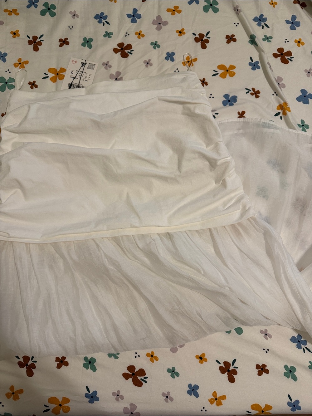 Zara White Maxi Skirt